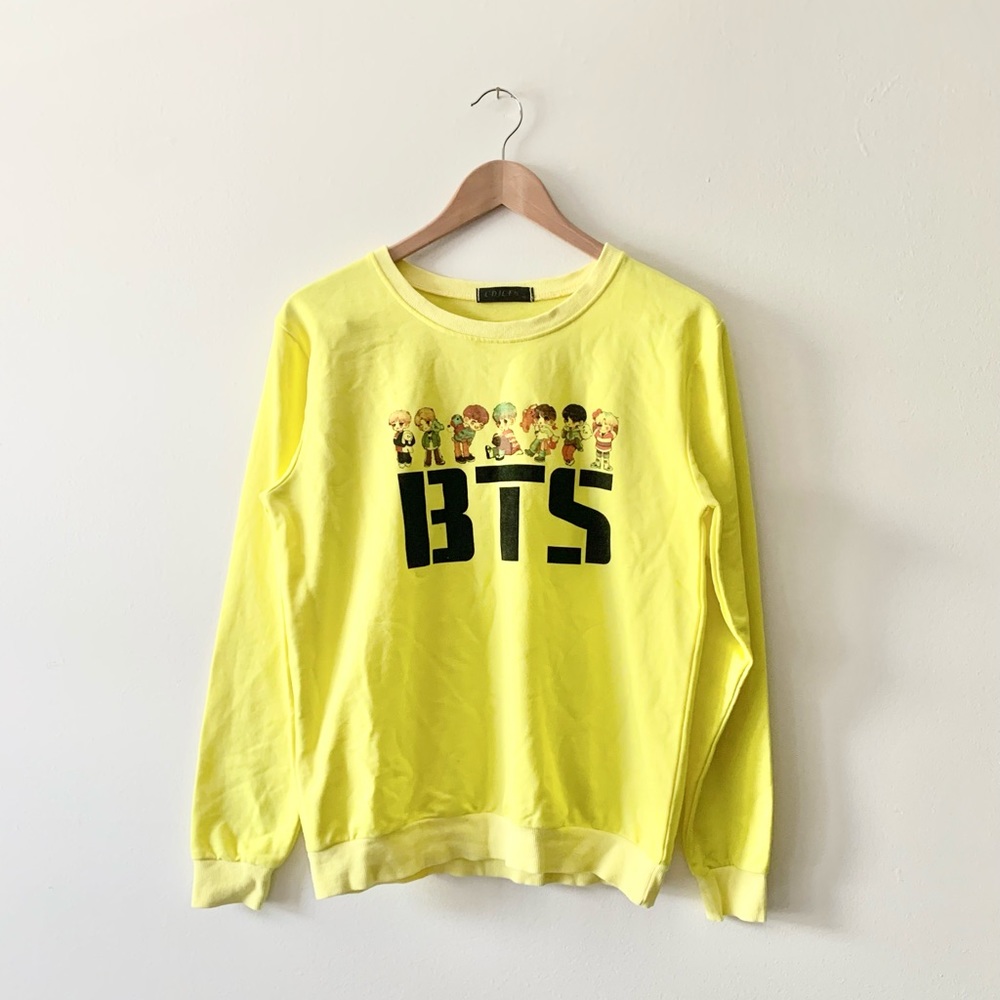 NEW BTS Character Crew Neck Hoodie